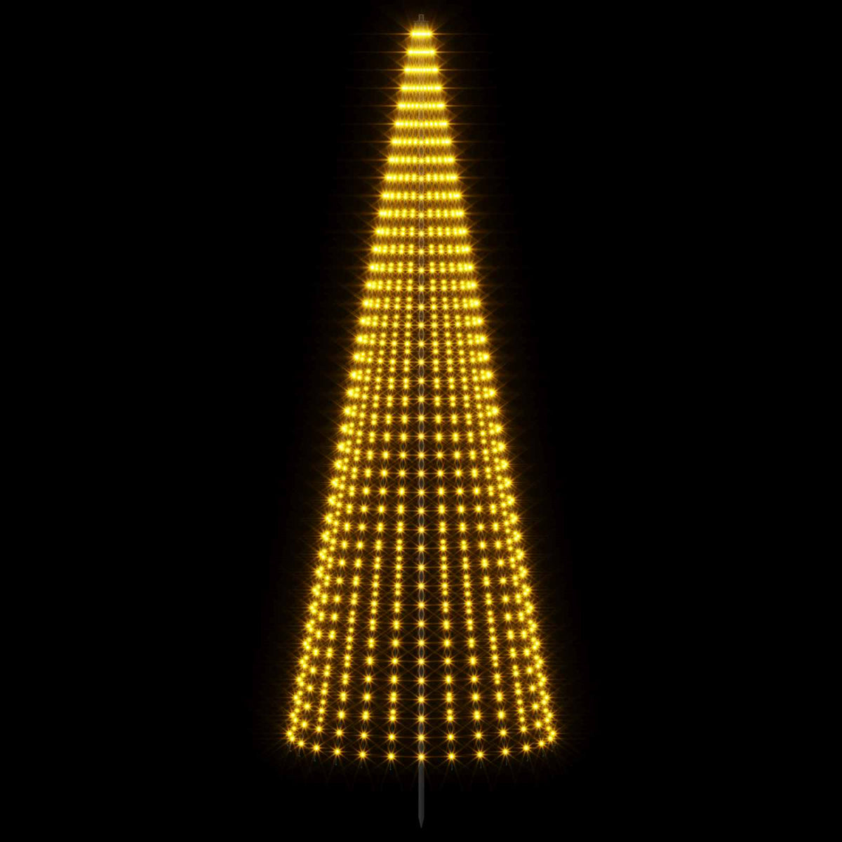 vidaXL Choinka świąteczna LED 385 cm 1148 LED Ciepła biel Żelazo