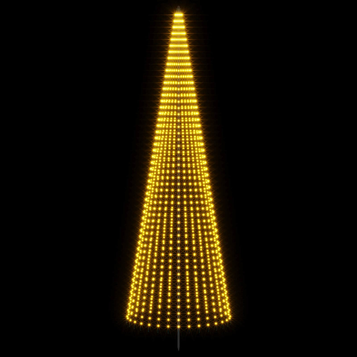 vidaXL Choinka świąteczna LED 485 cm 1632 LED Ciepła biel Żelazo