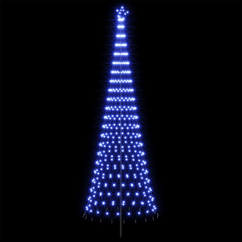 vidaXL Choinka świąteczna LED 400 cm 450 LED Niebieski Żelazo Czarny