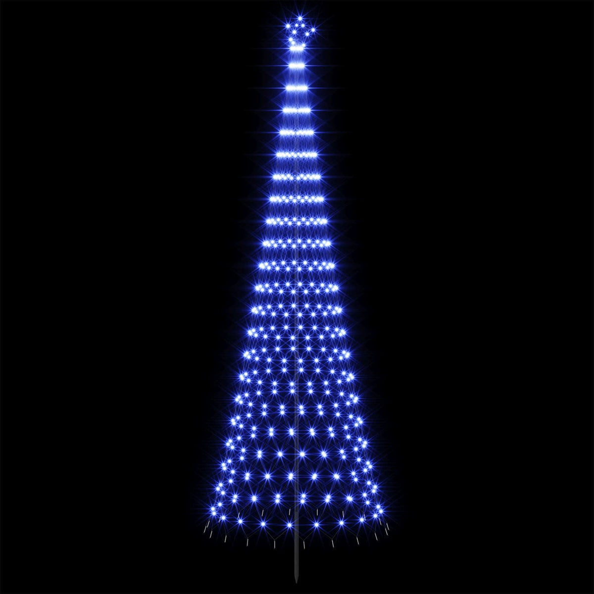 vidaXL Choinka świąteczna LED 400 cm 450 LED Niebieski Żelazo Czarny