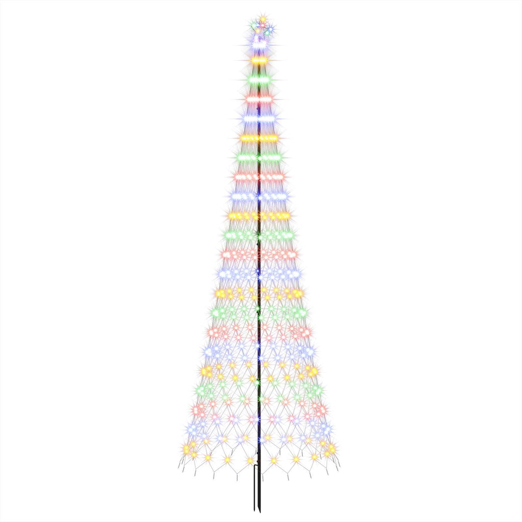 vidaXL Choinka świąteczna LED 400 cm 450 LED Wielokolorowy Żelazo