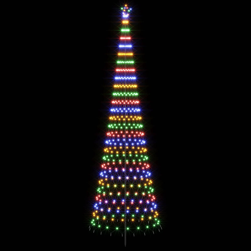 vidaXL Choinka świąteczna LED 500 cm 550 LED Wielokolorowy Żelazo