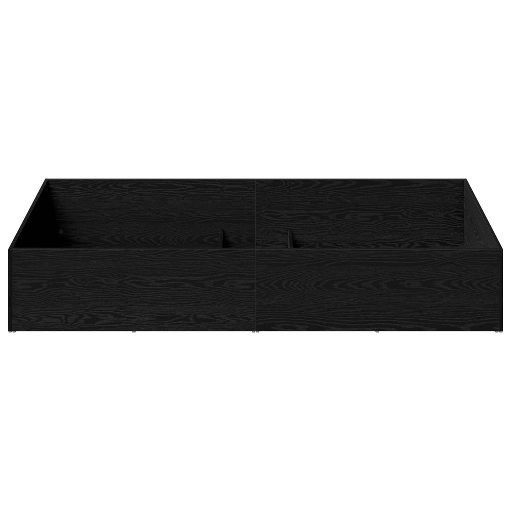 vidaXL Obudowa łóżka do regulowanego stelaża Czarny dąb 70 x 200 cm