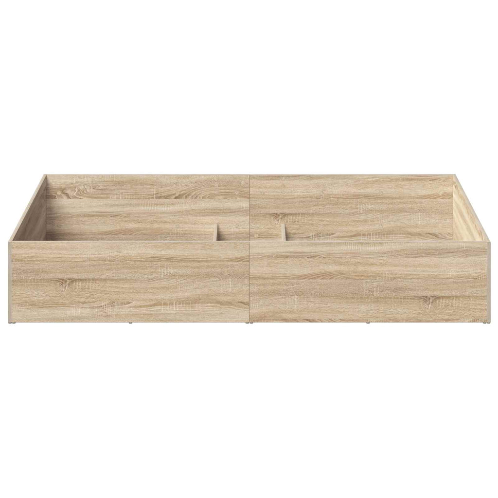 vidaXL Obudowa łóżka do regulowanego stelaża dąb Sonoma 90 x 200 cm