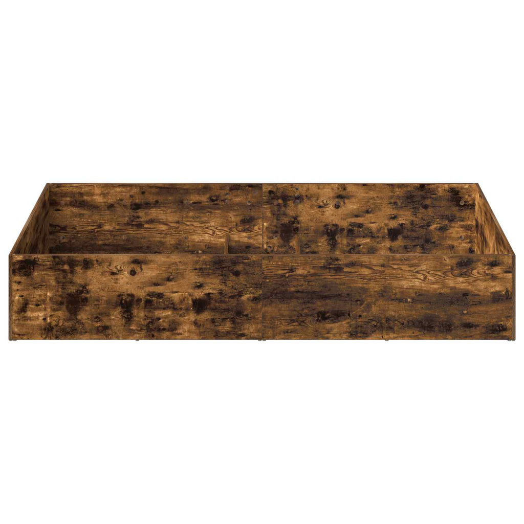 vidaXL Obudowa łóżka do regulowanego stelaża Dąb wędzony 100 x 190 cm