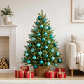 vidaXL Zestaw bombek bożonarodzeniowych 50 szt. zielony 8 cm