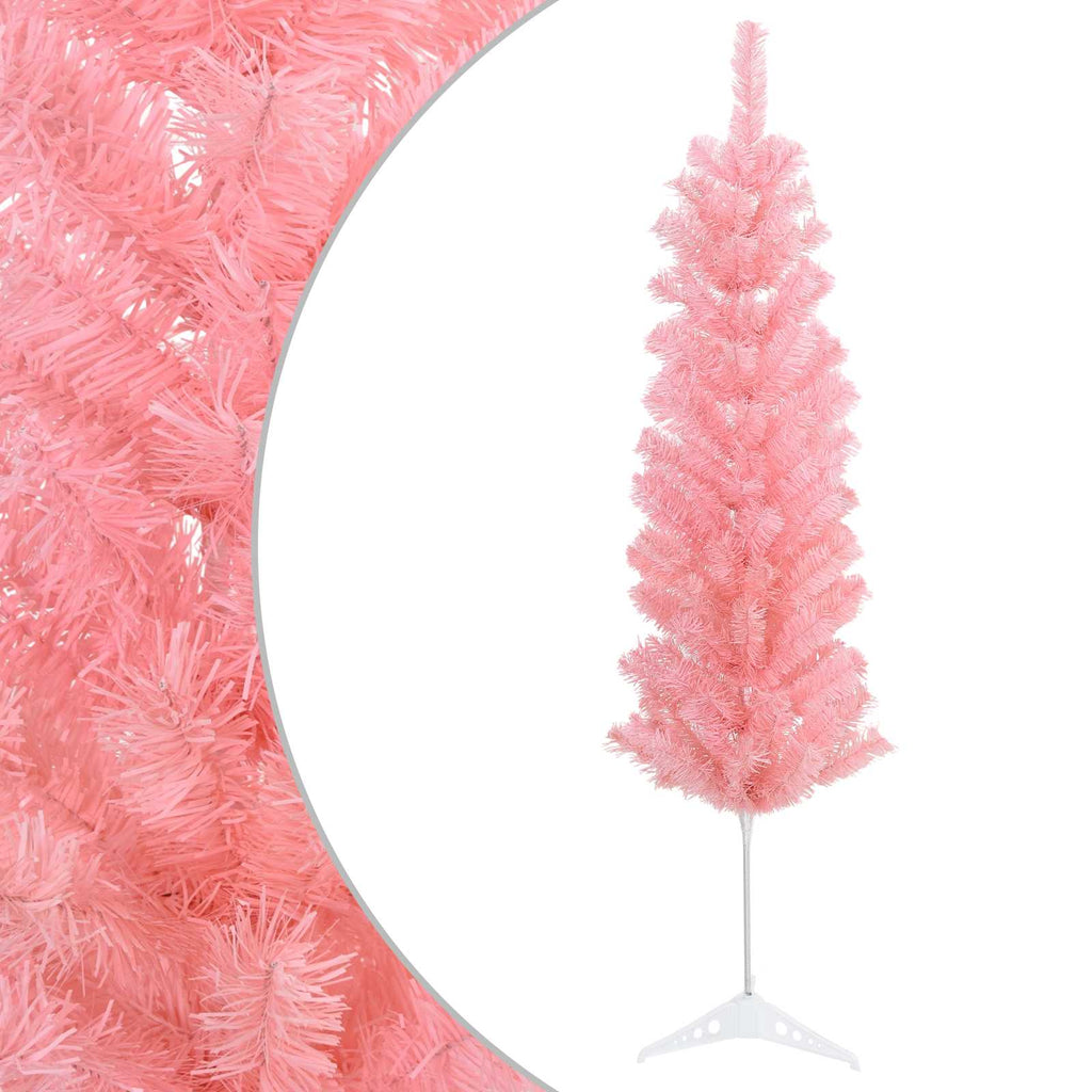 vidaXL Sztuczne smukłe drzewo bożonarodzeniowe 150 cm PVC i stal