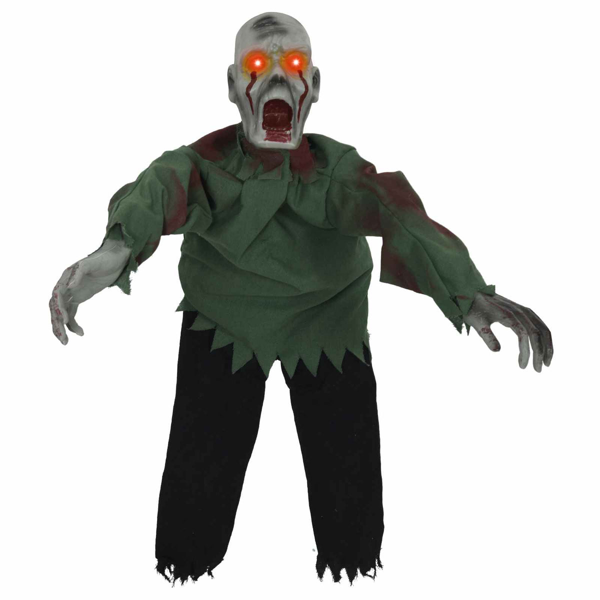 vidaXL Halloween Chodzące Zombie SPOOKA zielony 110 x 50 x 21 cm