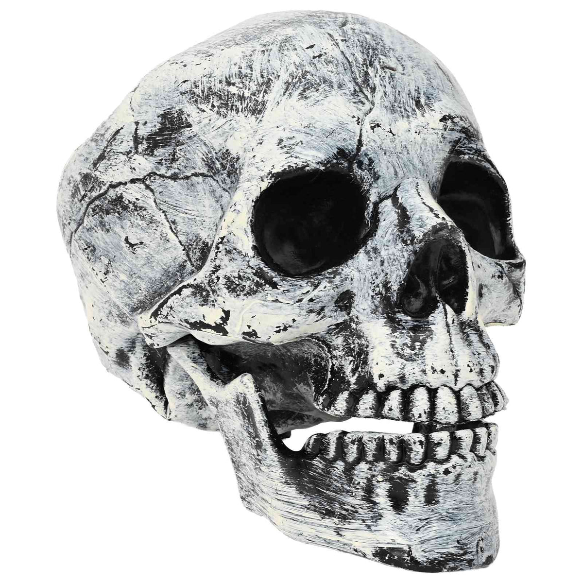 vidaXL Czaszka na halloween SPOOKA 2 szt. Biały 12 x 15 x 17.5 cm