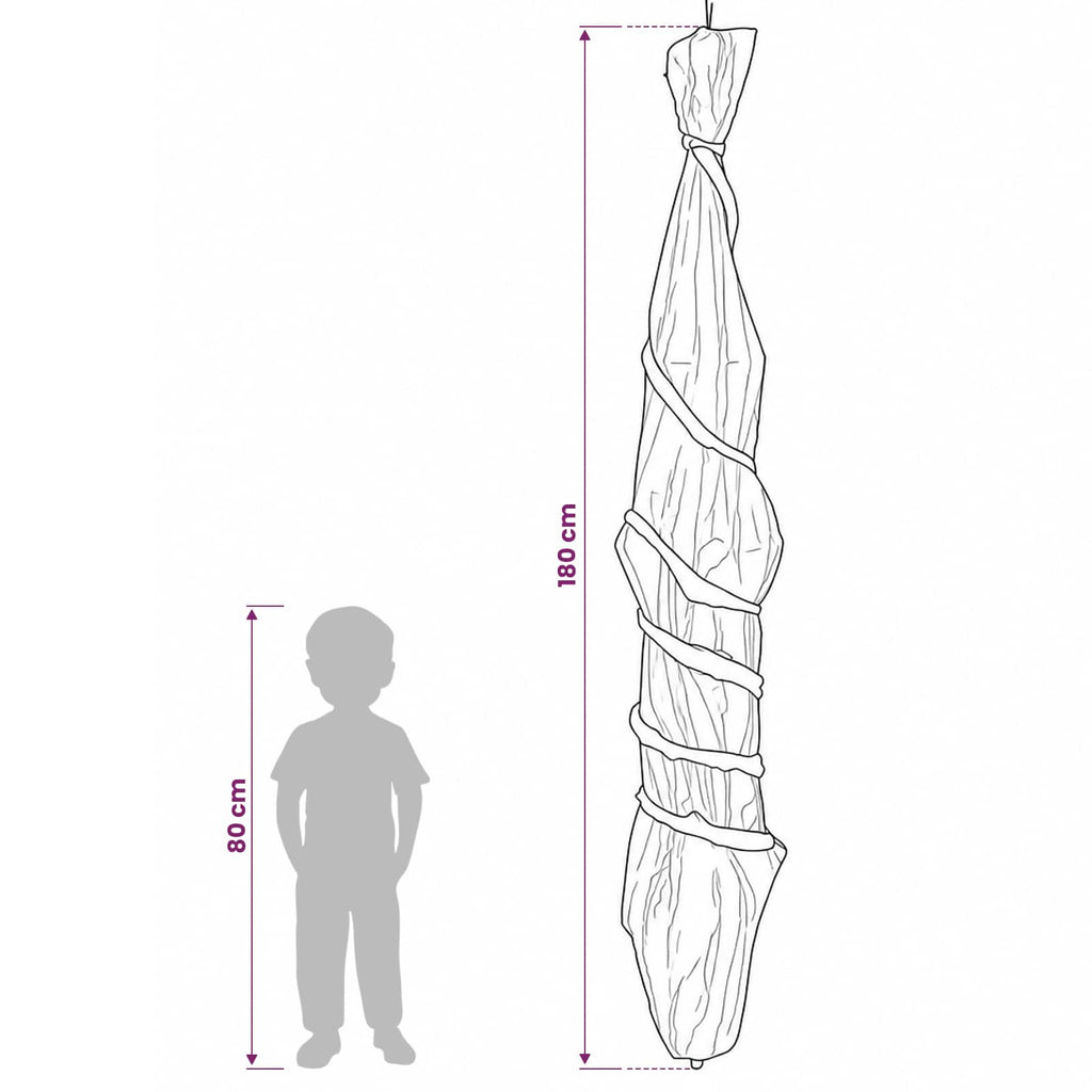vidaXL Wiszący trup w kokonie SPOOKA Jasnozielony 180 cm Pianka