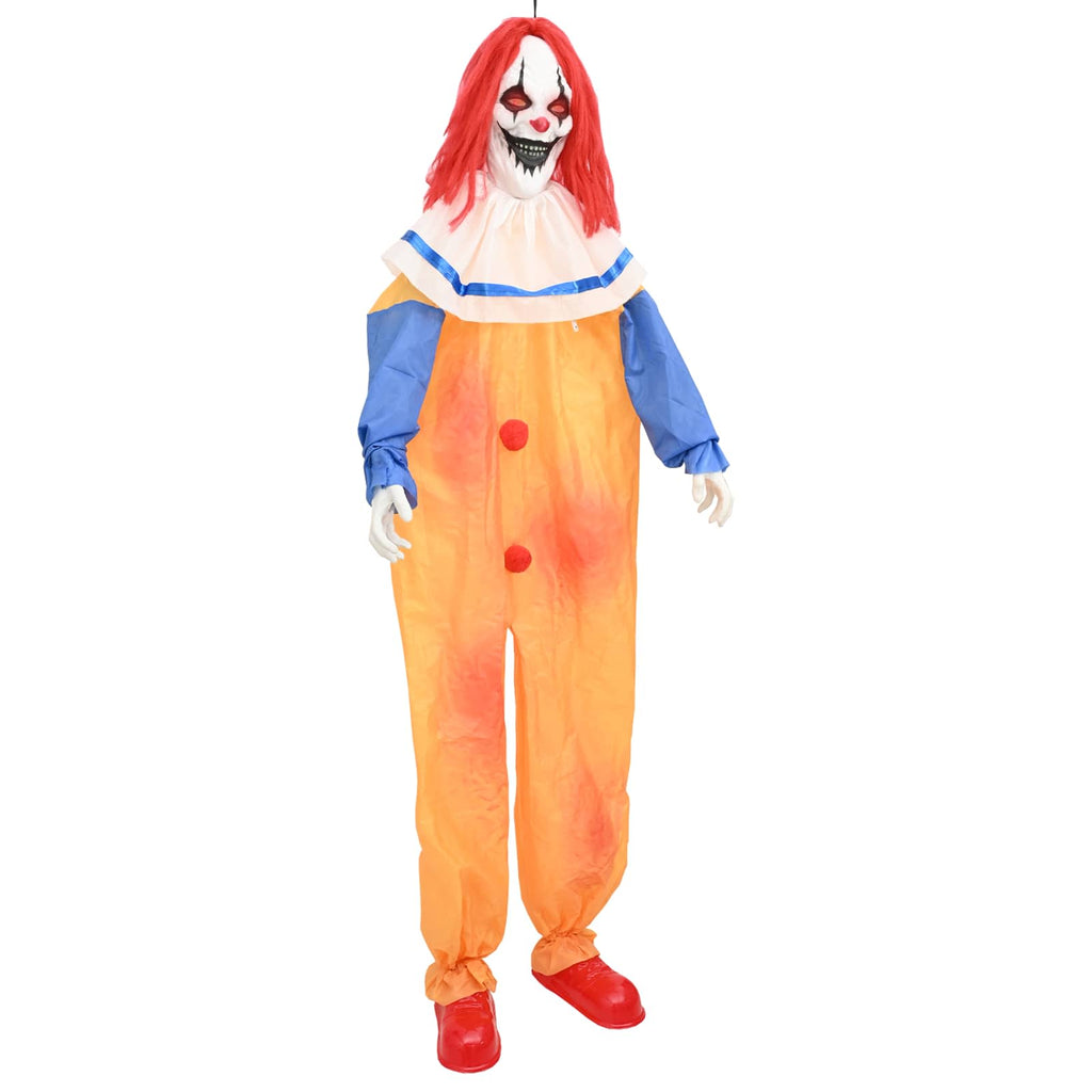 vidaXL Straszny klaun na Halloween SPOOKA Żółty i Niebieski