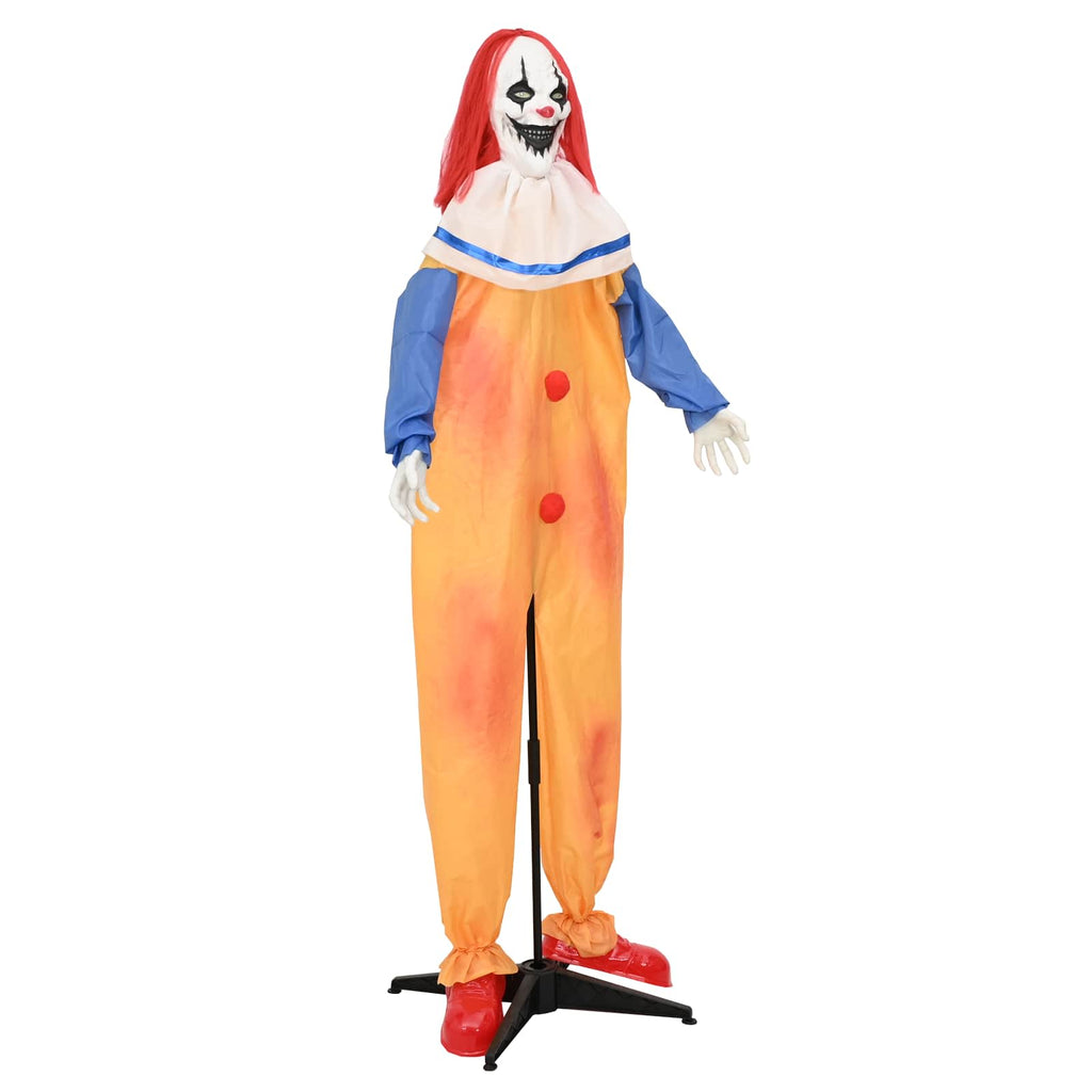 vidaXL Straszny klaun na Halloween SPOOKA Żółty i Niebieski
