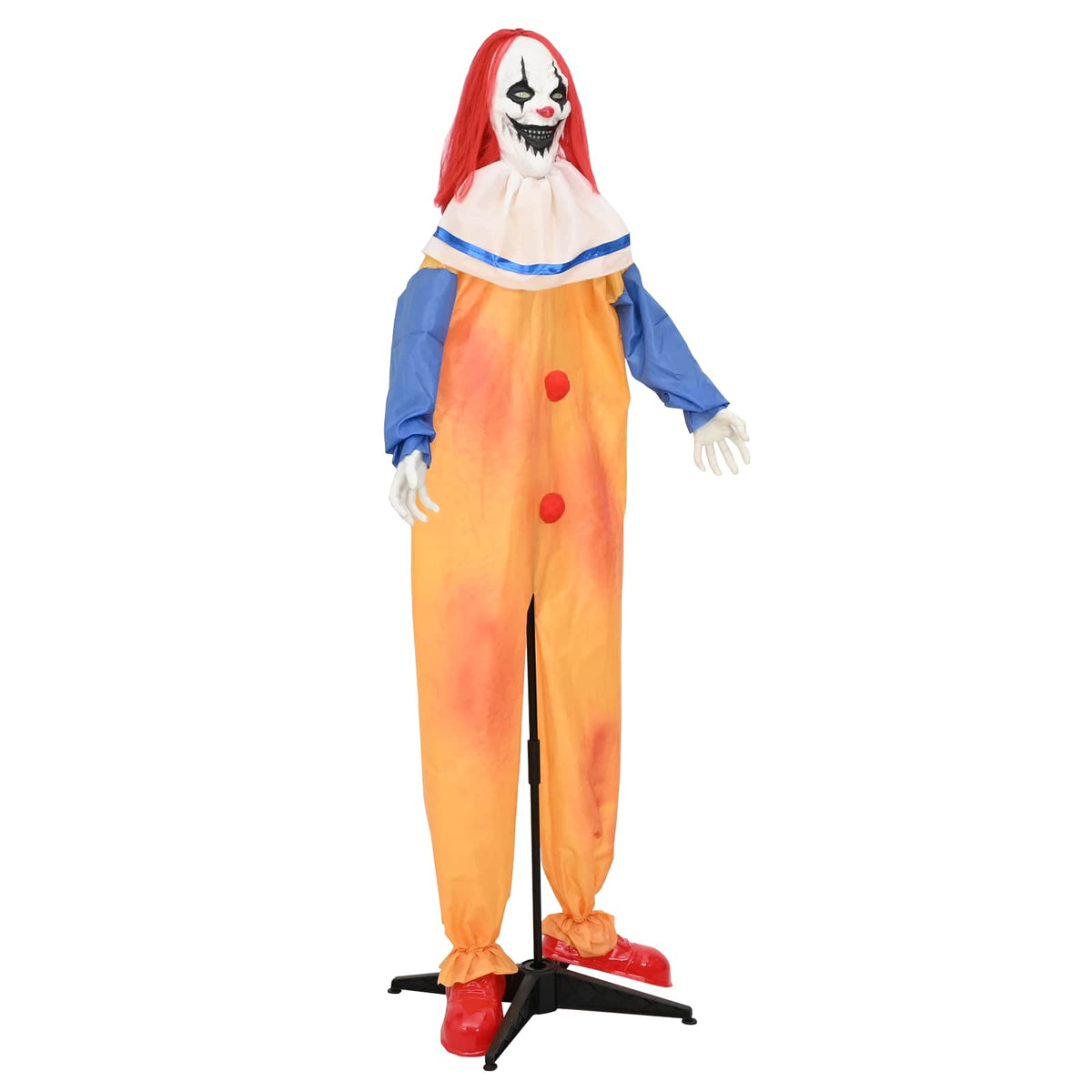vidaXL Straszny klaun na Halloween SPOOKA Żółty i Niebieski