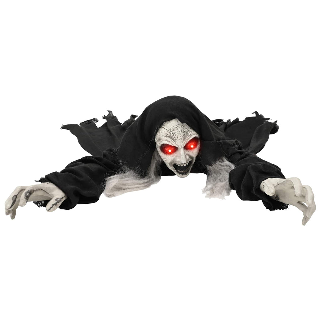 vidaXL Halloween Chodzące Zombie SPOOKA Czarny 41 x 130 x 24 cm