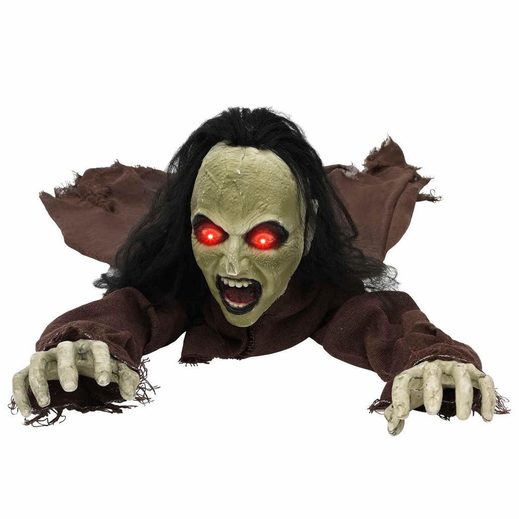 vidaXL Halloween pełzający zombie SPOOKA brązowy 94 x 130 x 29 cm