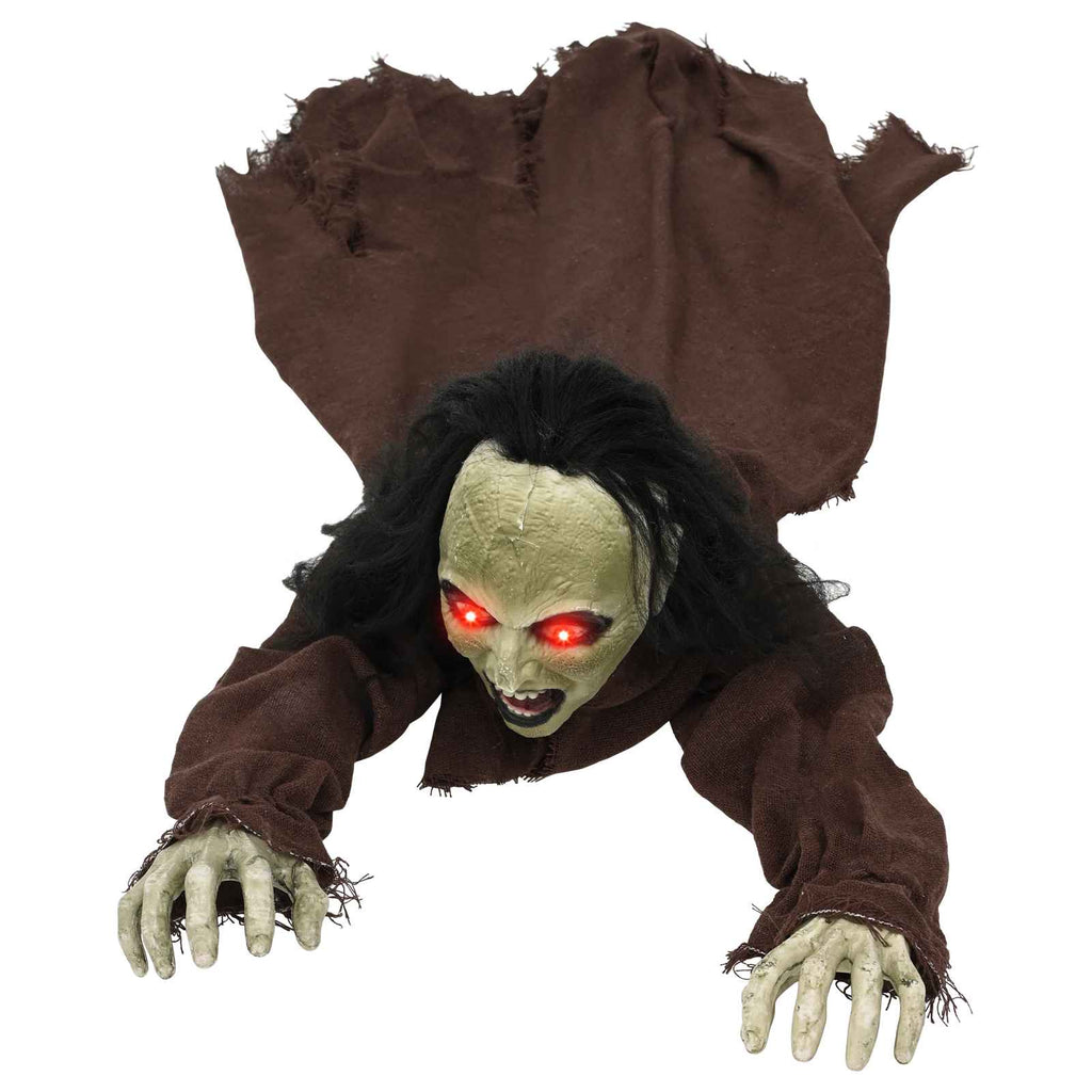 vidaXL Halloween pełzający zombie SPOOKA brązowy 94 x 130 x 29 cm