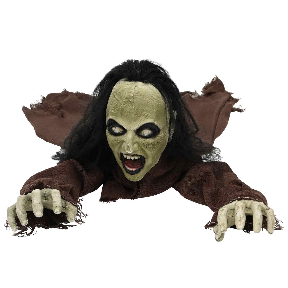 vidaXL Halloween pełzający zombie SPOOKA brązowy 94 x 130 x 29 cm