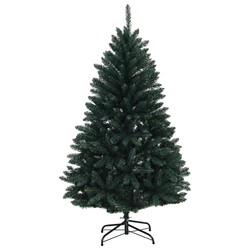 vidaXL Sztuczna choinka z zawiasami 180 cm PVC Ciemnozielony