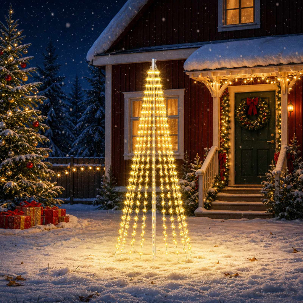 vidaXL Oświetlenie choinkowe ze szpilkami 500 LED Ciepła biel i