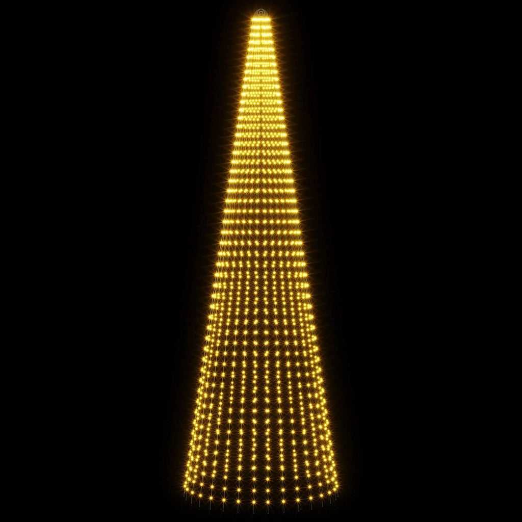 vidaXL Oświetlenie choinkowe ze szpilkami 1632 LED Ciepła biel i