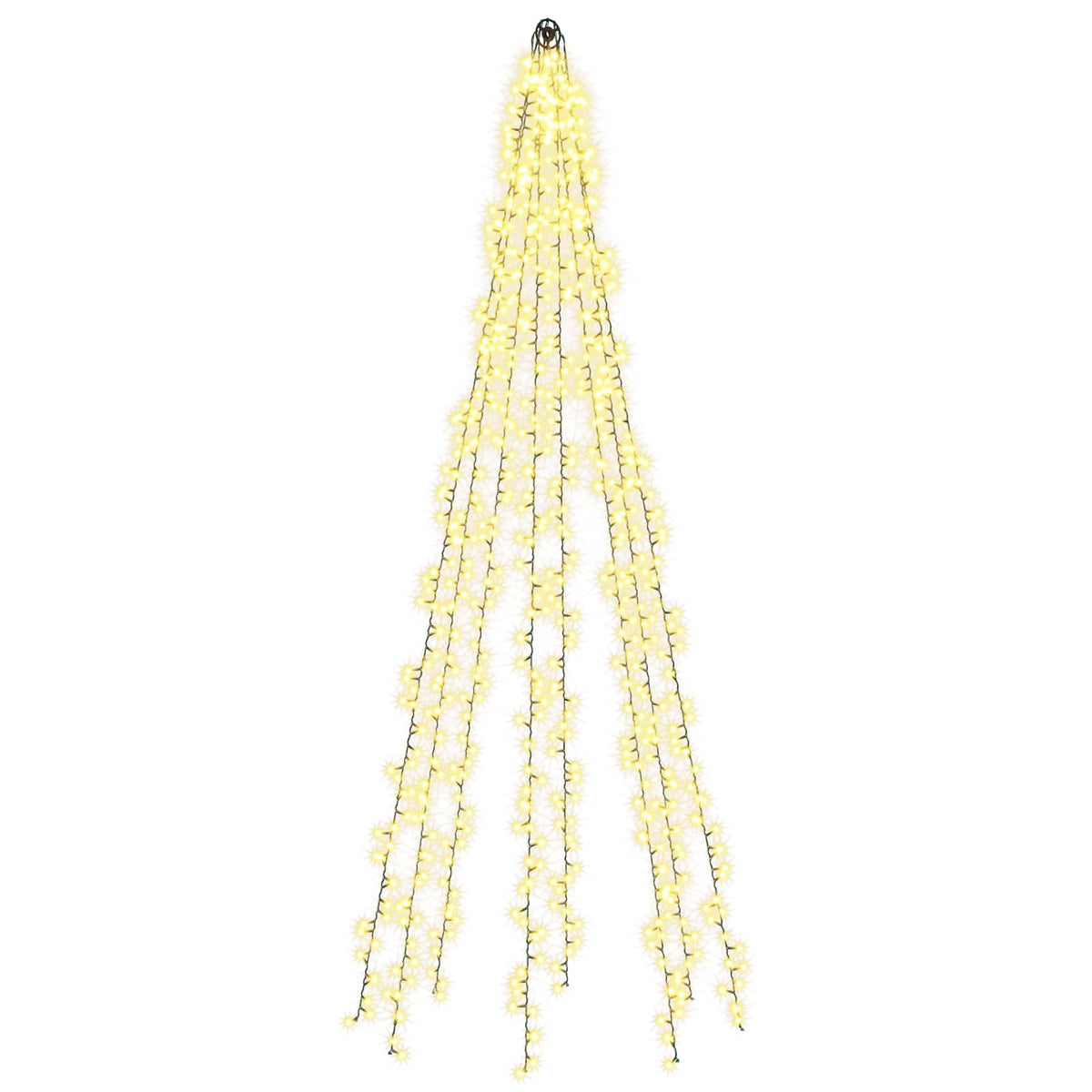 vidaXL Lampki choinkowe z 8 diodami LED 1000 LED Ciepła biel