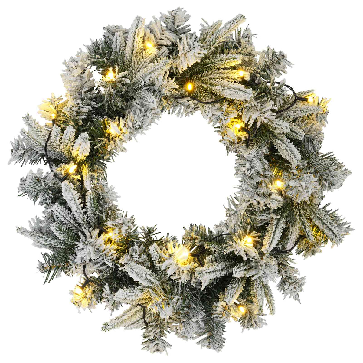 vidaXL Mini choinka świąteczna 45 cm 125 LED Ciepła biel PVC i PE