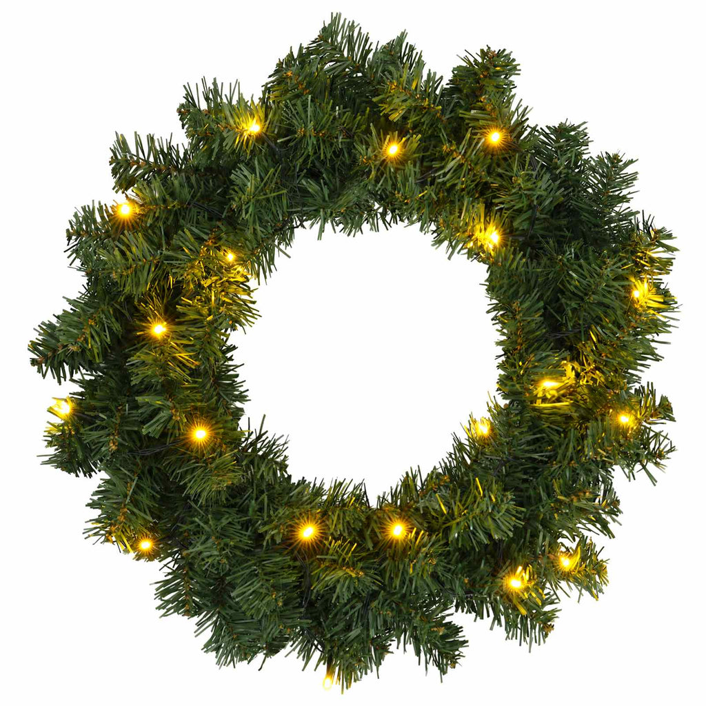 vidaXL Zestaw mini choinek 60 cm 125 LED Ciepła biel PVC zielony