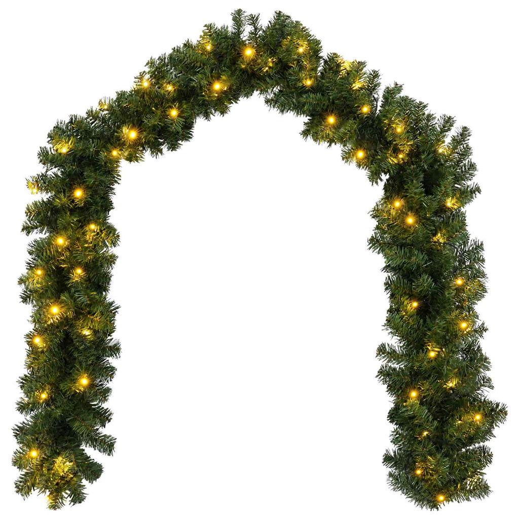 vidaXL Zestaw mini choinek 60 cm 125 LED Ciepła biel PVC zielony