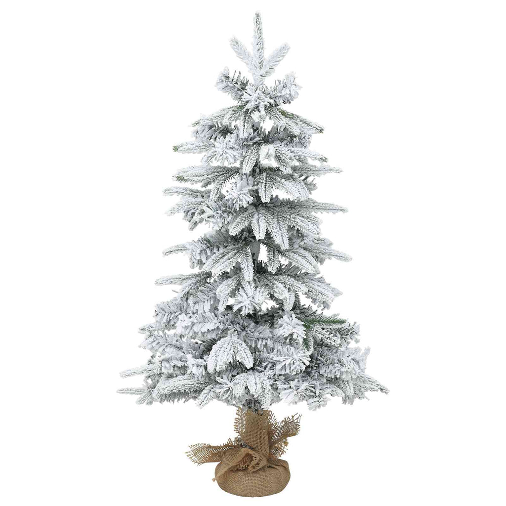 vidaXL Mini choinka świąteczna 60 cm PVC i PE Zielony i Biały