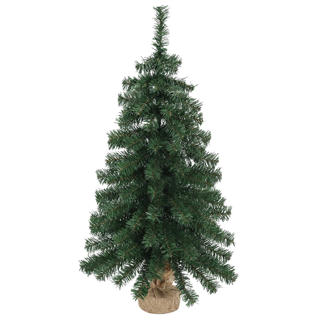 vidaXL Zestaw mini choinek 90 cm PVC zielony