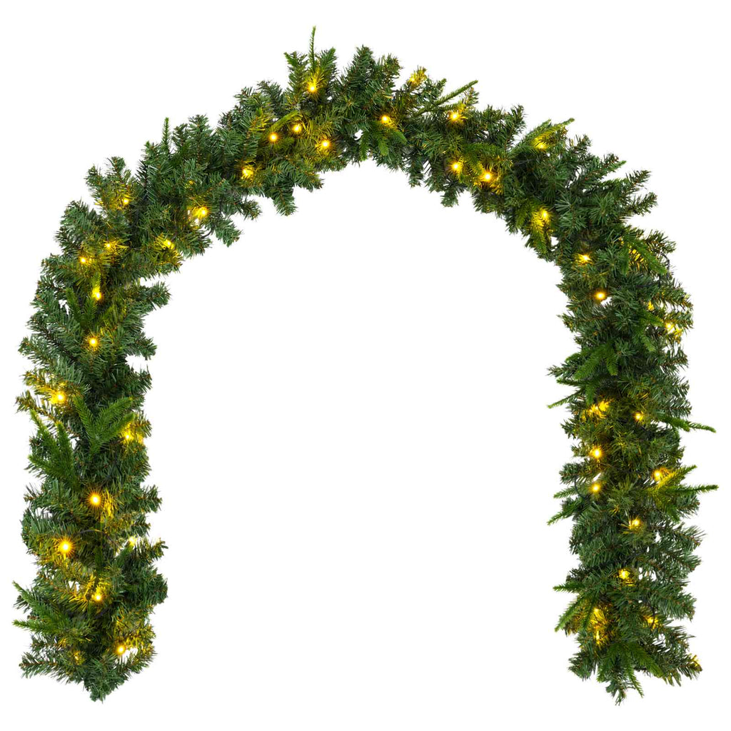 vidaXL Mini choinka świąteczna 90 cm 175 LED Ciepła biel PVC i PE