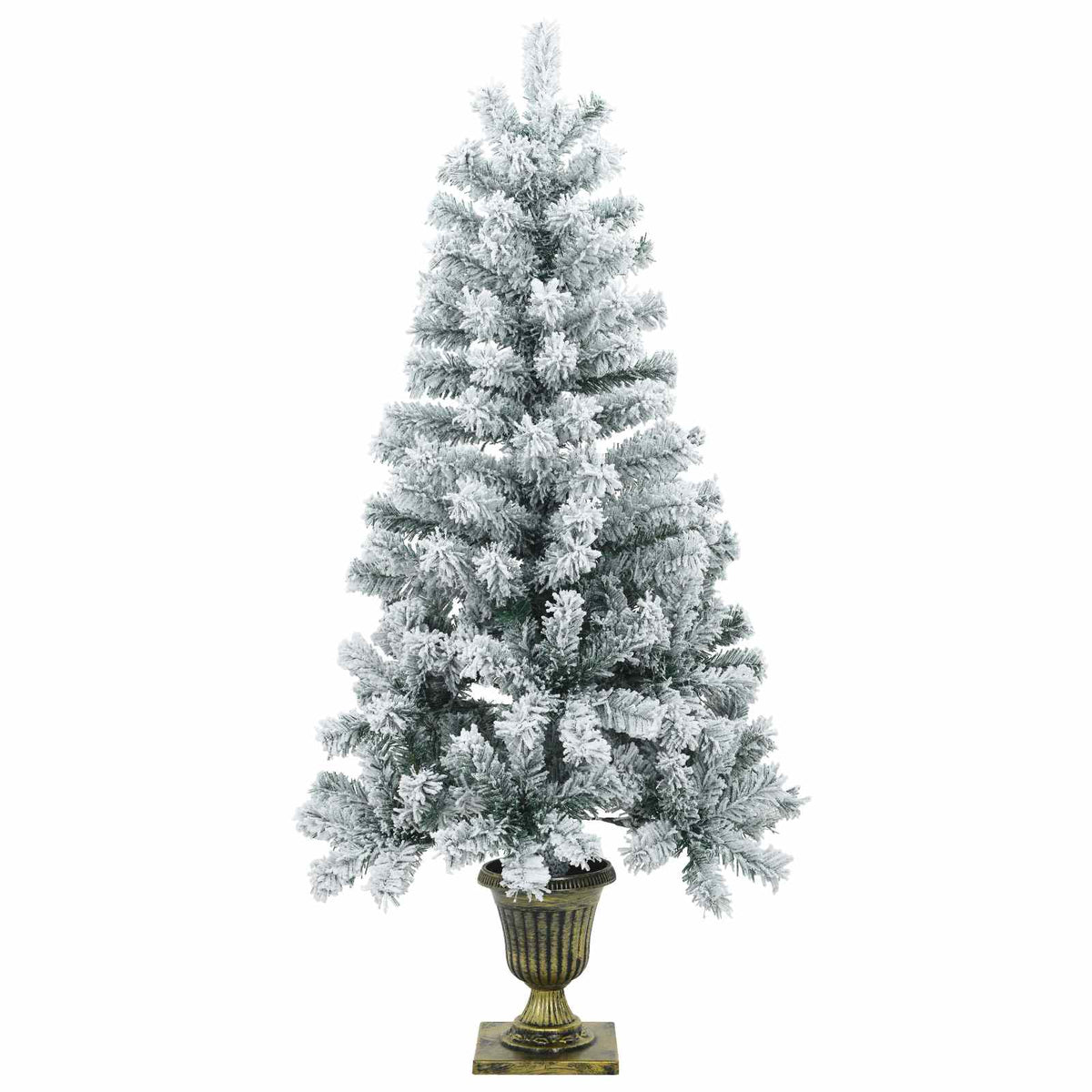 vidaXL Zestaw mini choinek 120 cm PVC Zielony i Biały
