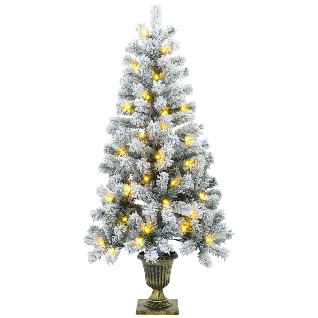 vidaXL Zestaw mini choinek 120 cm 275 LED Ciepła biel PVC