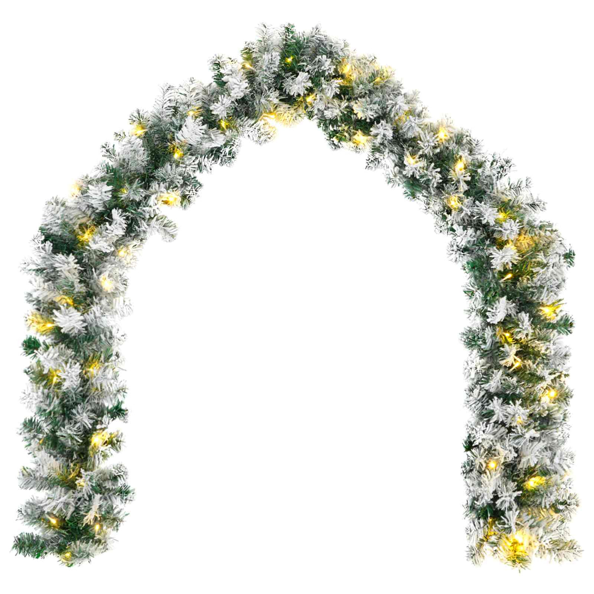 vidaXL Zestaw mini choinek 120 cm 275 LED Ciepła biel PVC