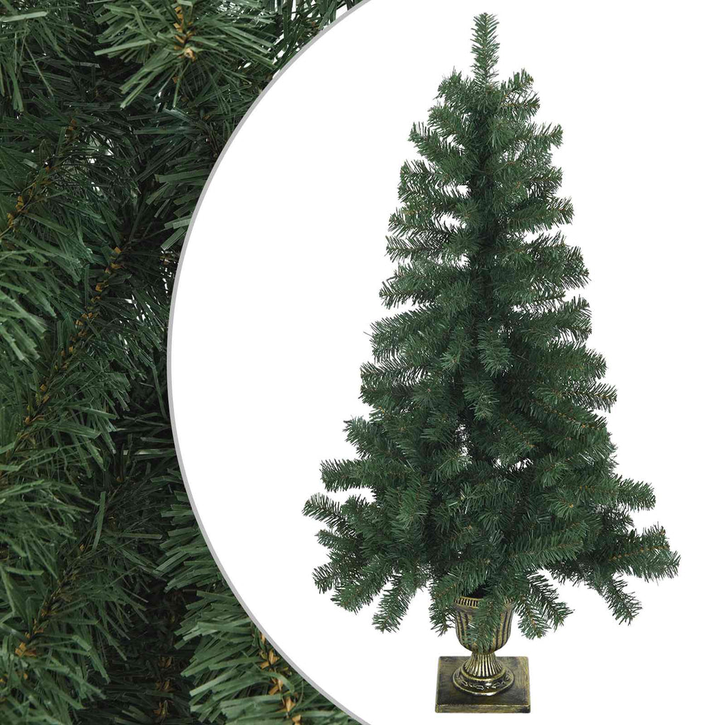 vidaXL Mini choinka świąteczna 120 cm PVC zielony