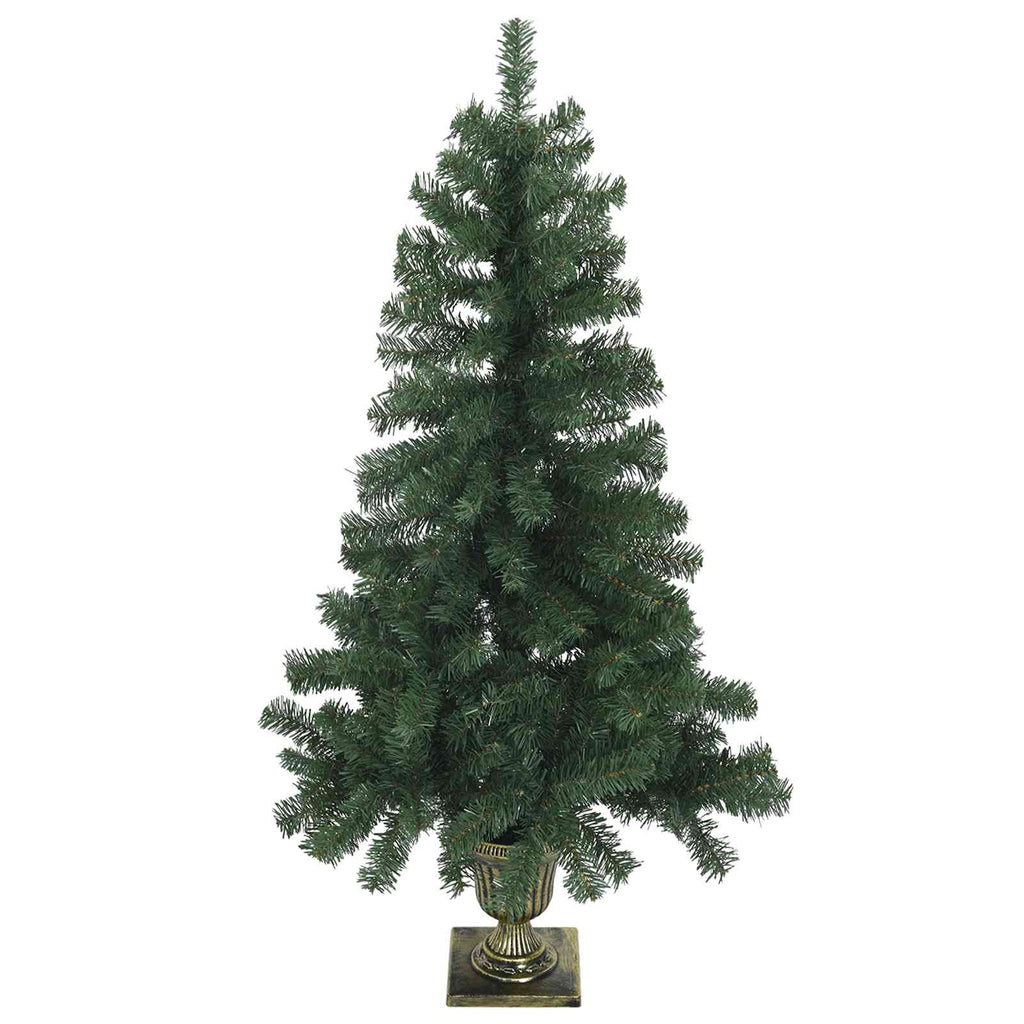 vidaXL Mini choinka świąteczna 120 cm PVC zielony