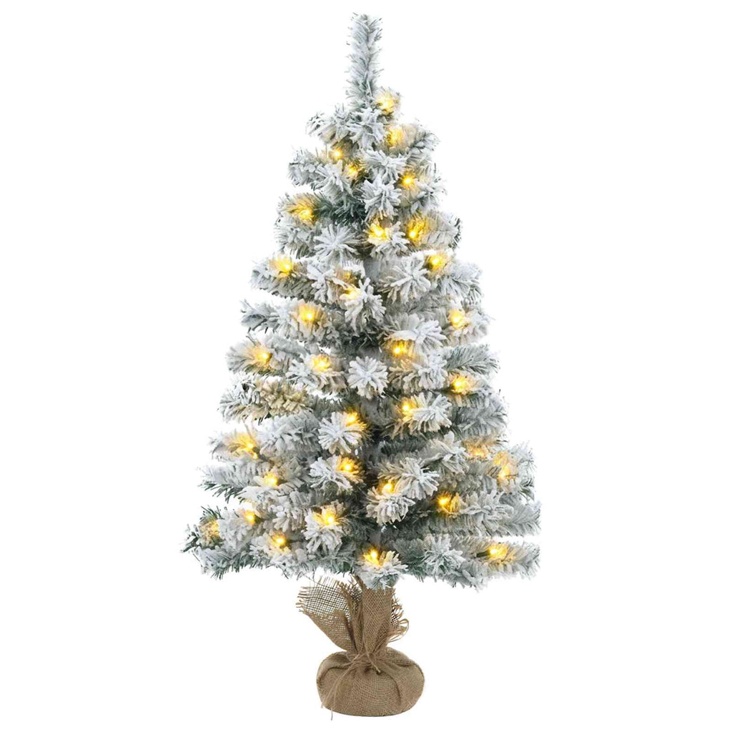 vidaXL Mini choinka świąteczna 45 cm 25 LED Ciepła biel PVC