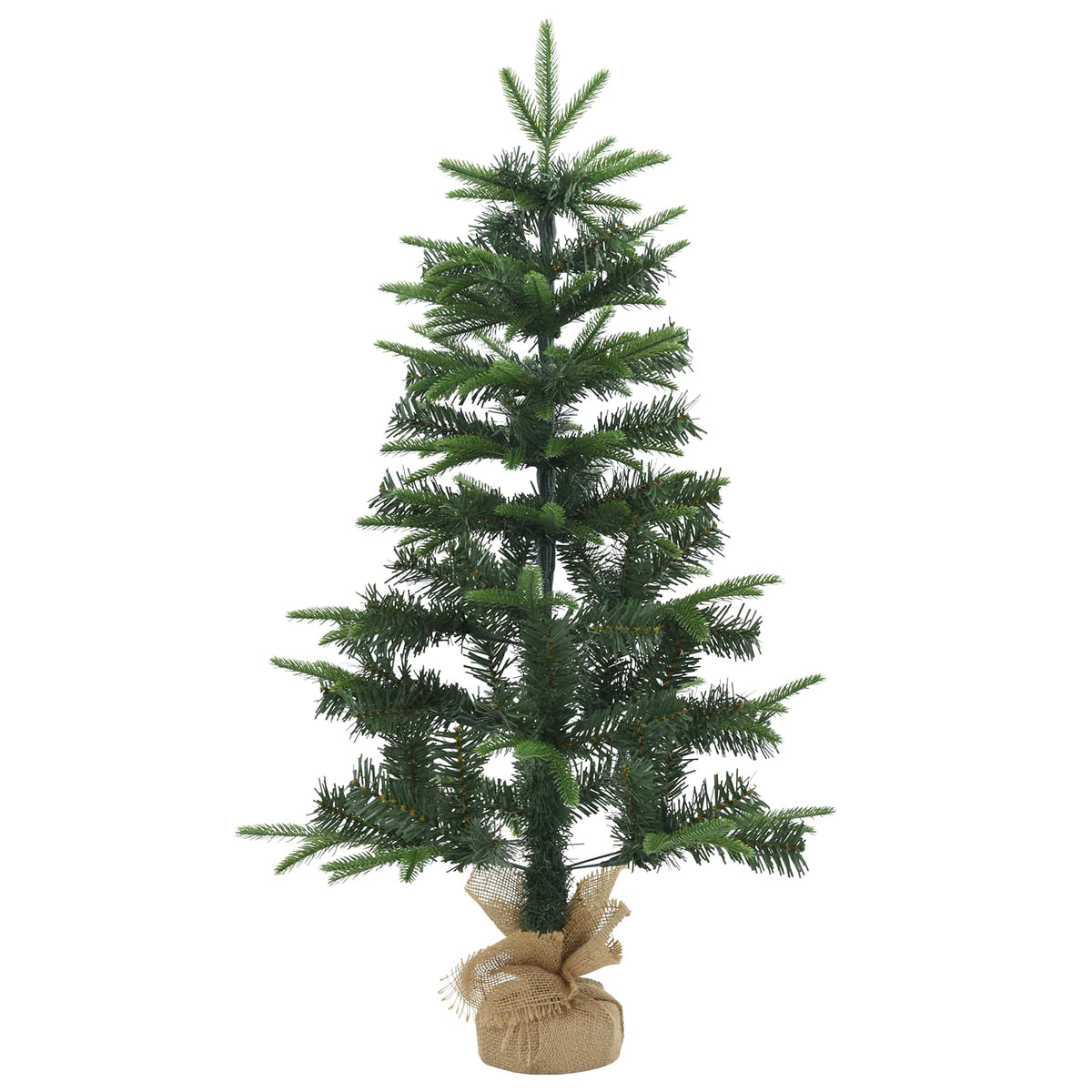 vidaXL Mini choinka świąteczna 90 cm PVC i PE zielony