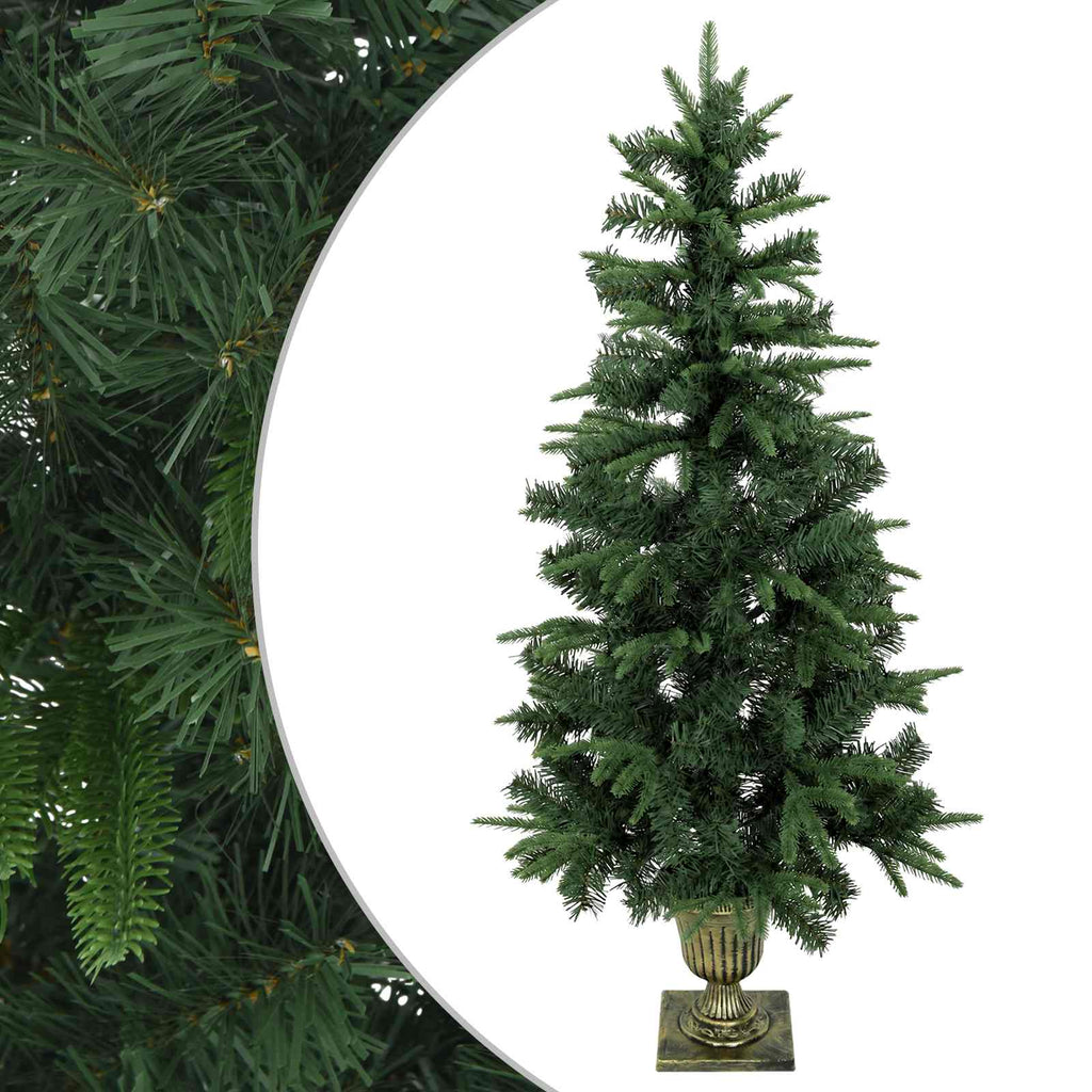 vidaXL Mini choinka świąteczna 120 cm PVC i PE zielony
