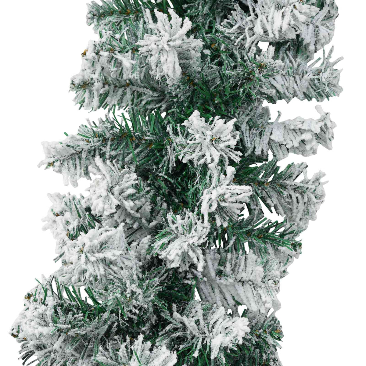 vidaXL Girlanda bożonarodzeniowa Zielony i Biały 270 cm PVC