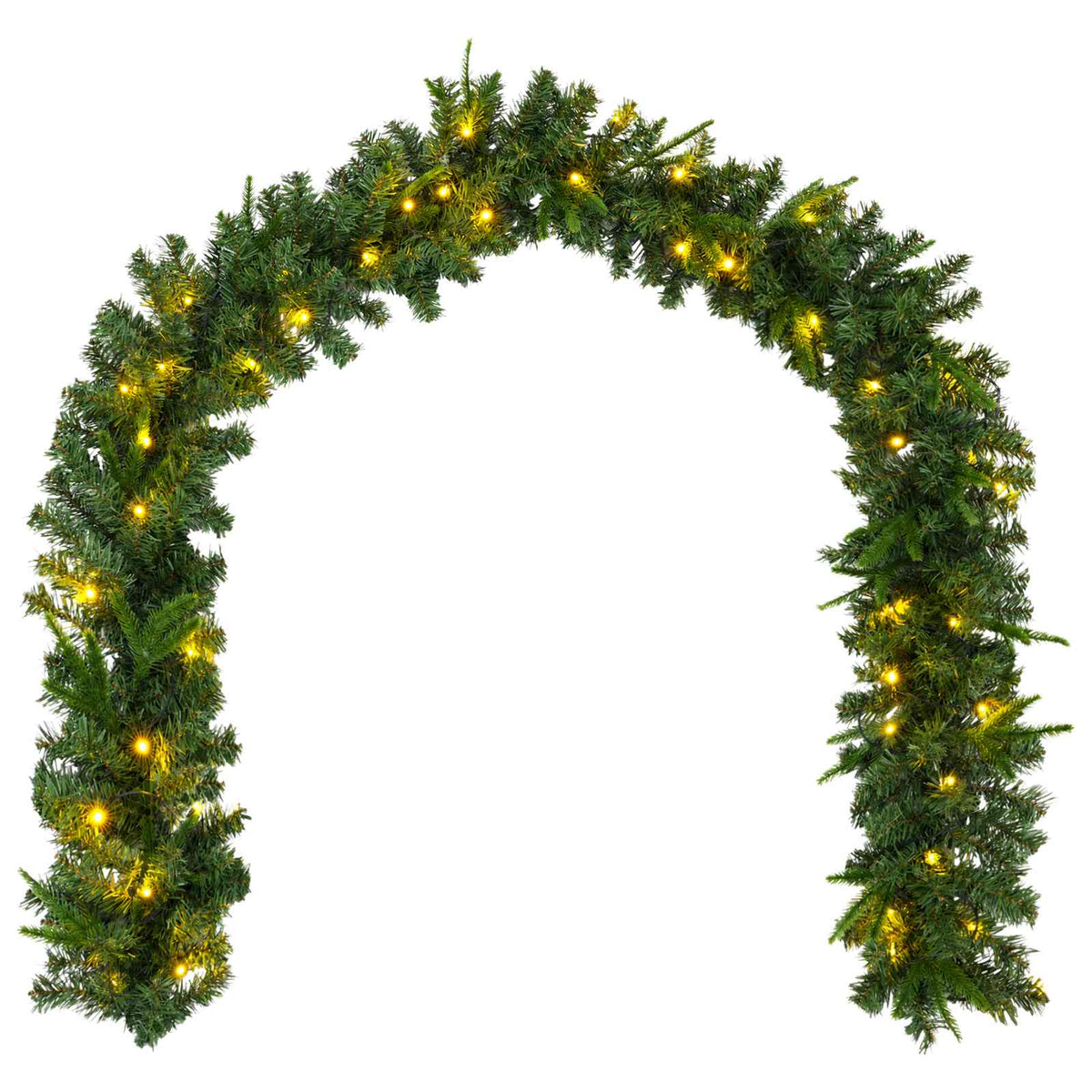 vidaXL Girlanda bożonarodzeniowa zielony 270 cm PVC i PE 50 LED