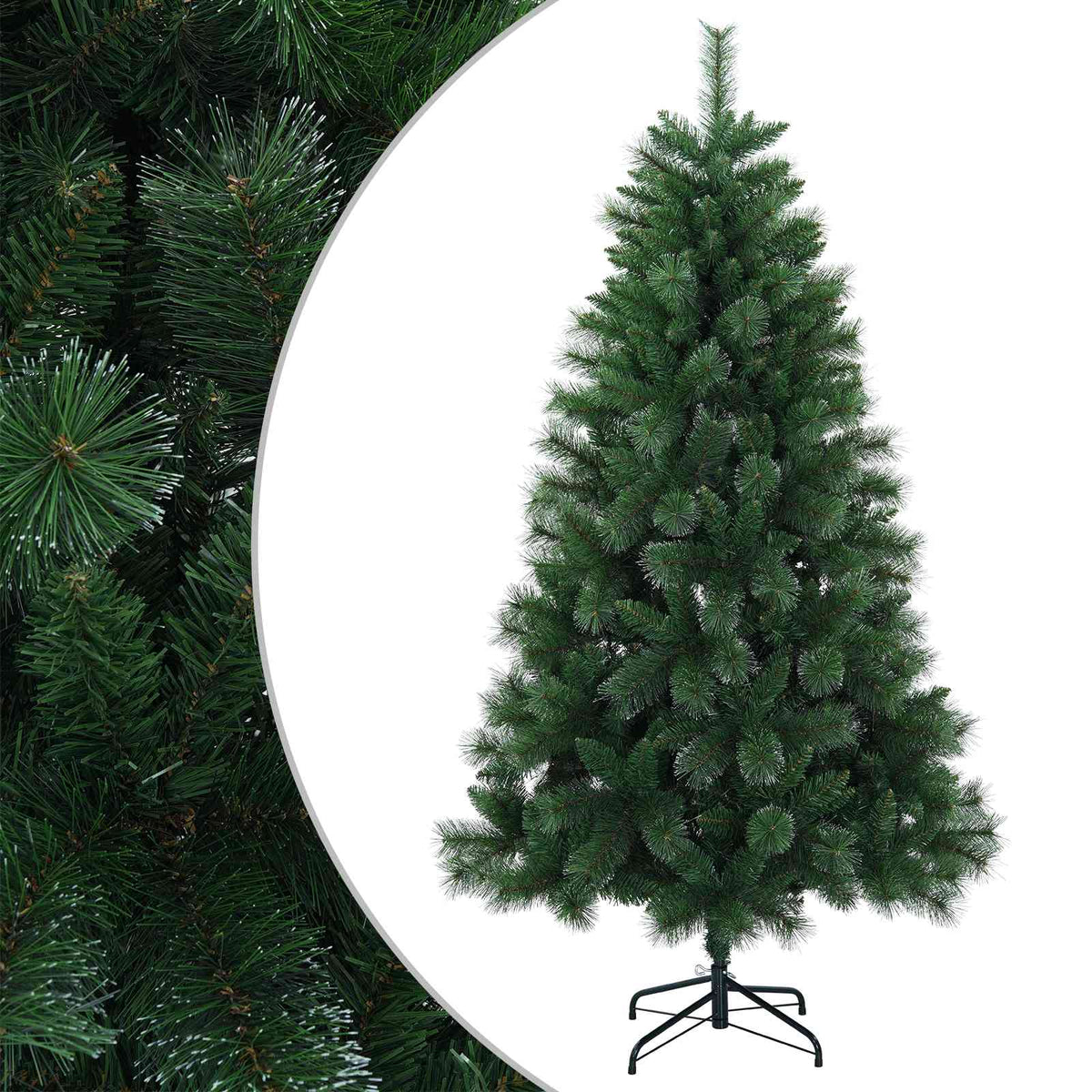 vidaXL Sztuczna choinka 150 cm PVC i Metal zielony
