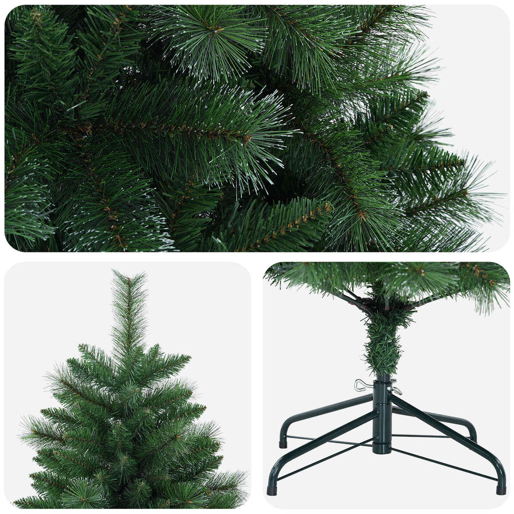 vidaXL Sztuczna choinka 180 cm PVC i Metal zielony