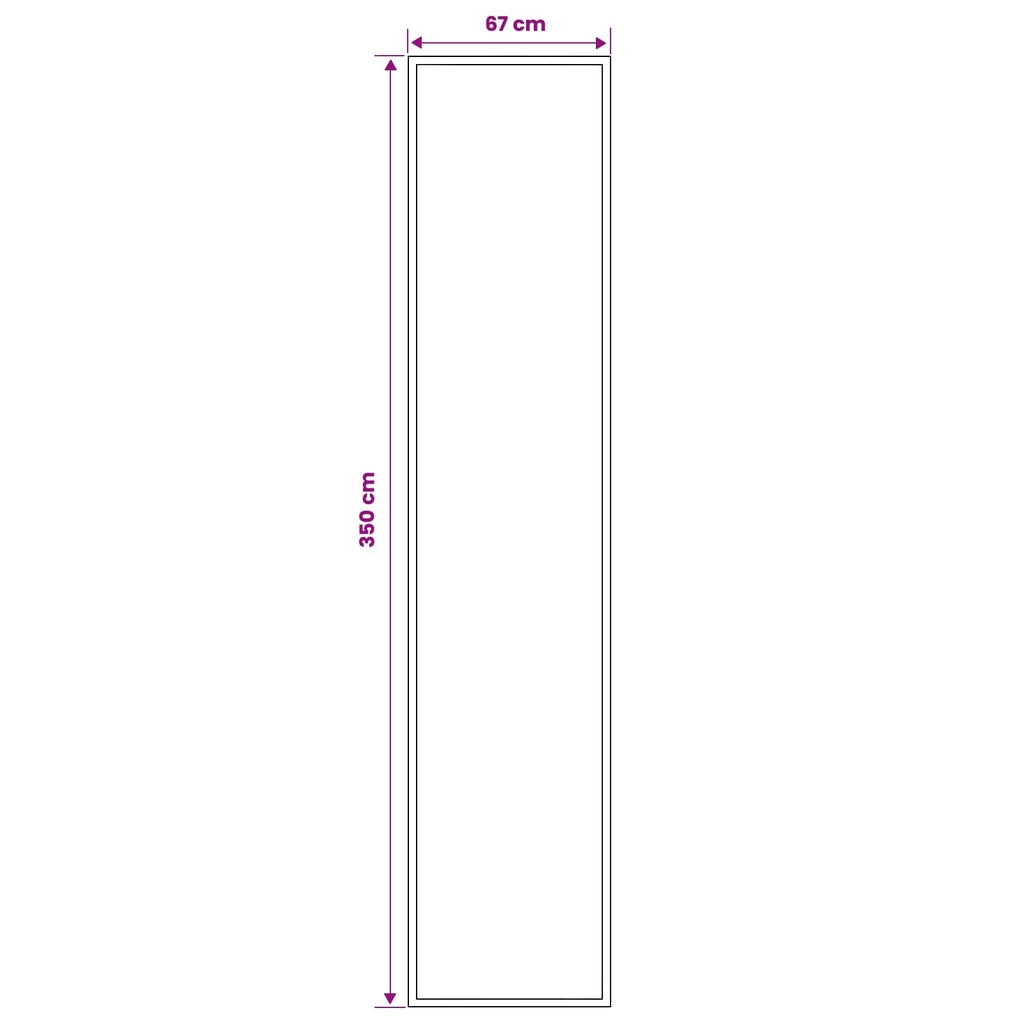vidaXL Dywan Bieżnik FLORNES Tkany pomarańczowy Diamenty 67 x 350 cm