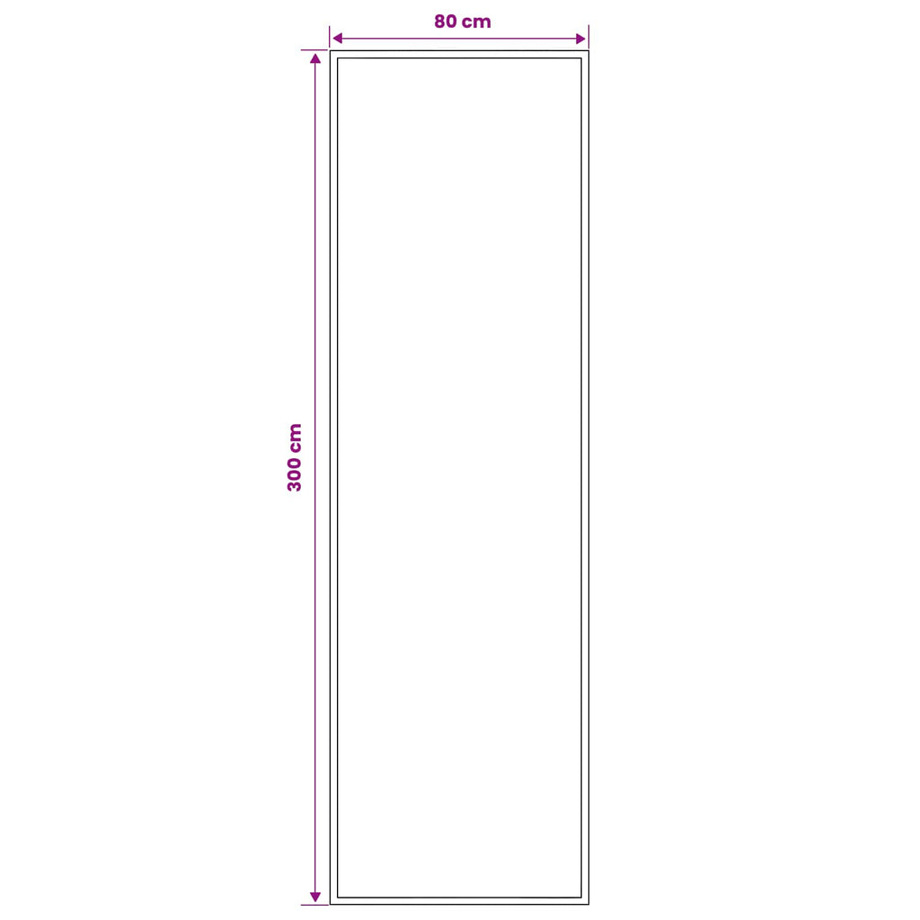 vidaXL Dywan Bieżnik FLORNES Tkany Ochra Zygzak 80 x 300 cm PP 7 mm