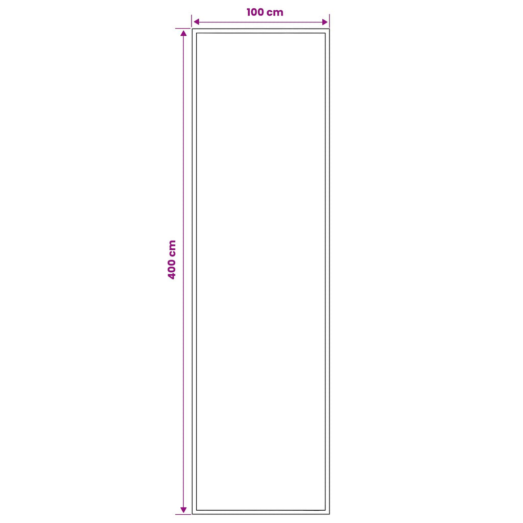 vidaXL Dywan Bieżnik FLORNES Tkany Szary Zygzak 100 x 400 cm PP 7 mm
