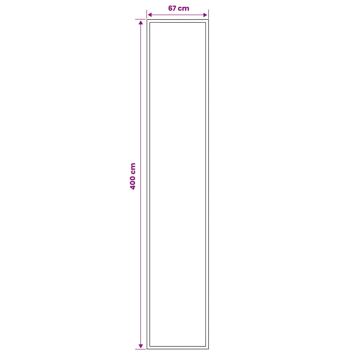 vidaXL Dywan Bieżnik FLORNES Tkany Szarobeżowy Zygzak 67 x 400 cm PP