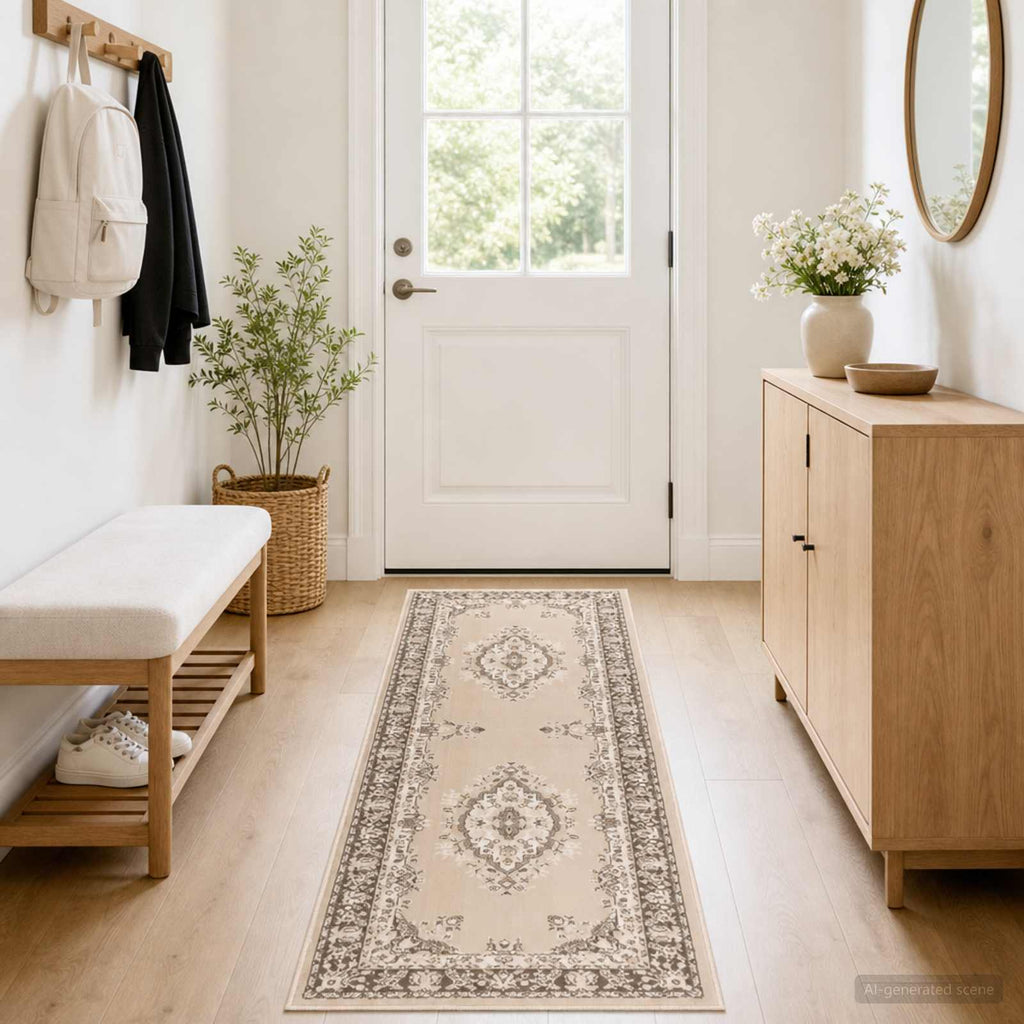 vidaXL Dywan Bieżnik FLORNES Tkany Ekr PP 7 mm
