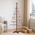 vidaXL Drewniana choinka 150 cm Bambus i lite drewno sosnowe