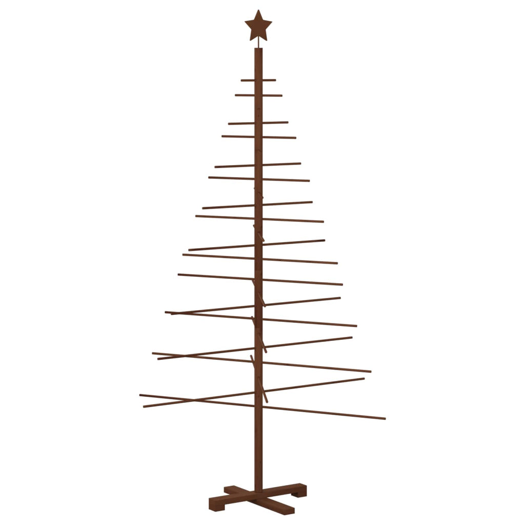 vidaXL Drewniana choinka 180 cm Bambus i lite drewno sosnowe